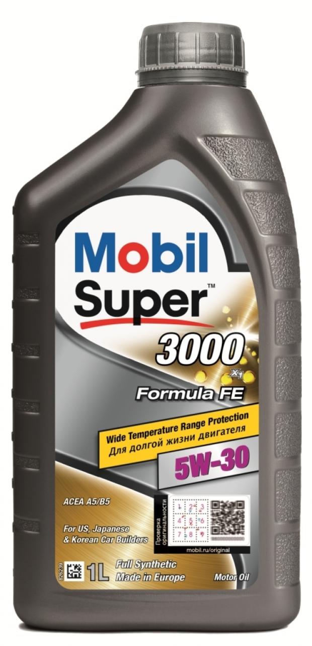 Моторное масло Mobil Super 3000 X1 Formula FE 5W30 1 л 649₽