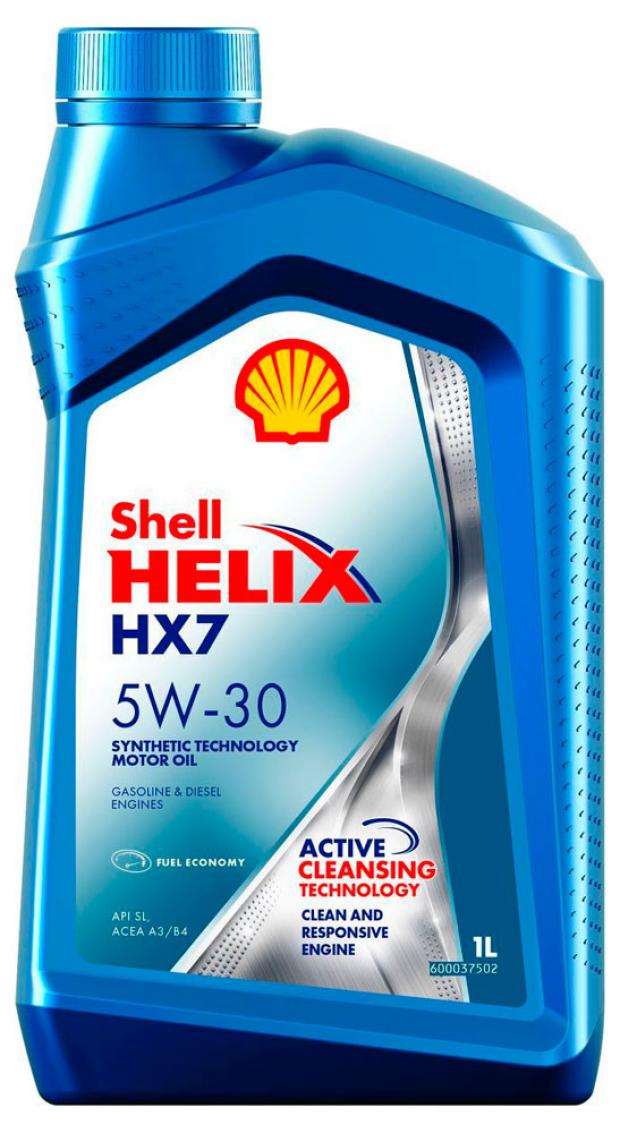 Масло моторное Shell Helix HX7 5W30 полусинтетическое, 1 л