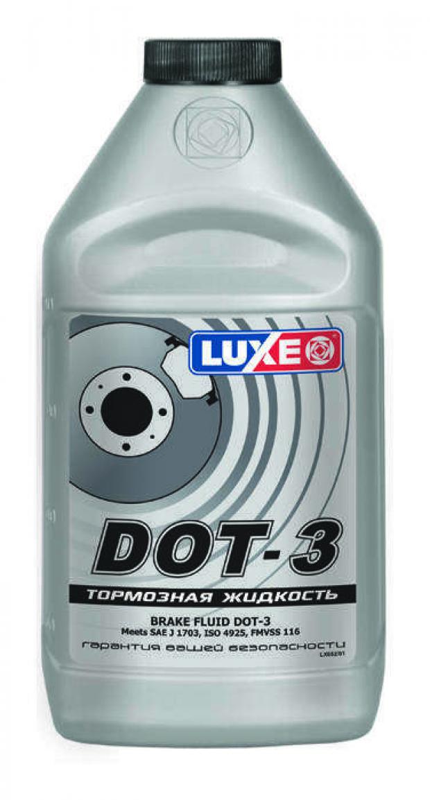 Жидкость тормозная Luxe DOT-3, 455 мл