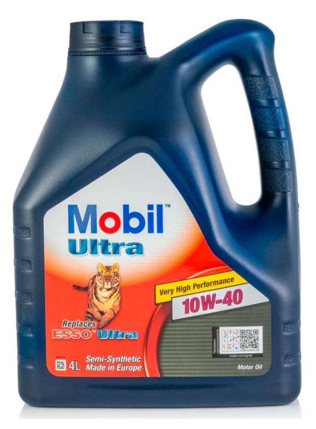 

Масло моторное Mobil Ultra 10W40 полусинтетическое, 4 л