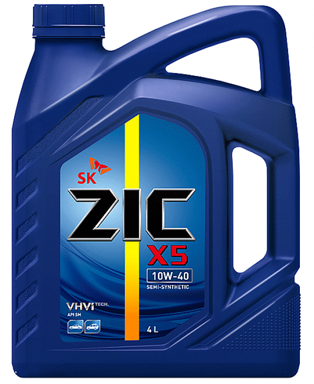 

Масло моторное ZIC X5 10W40 полусинтетическое, 4 л