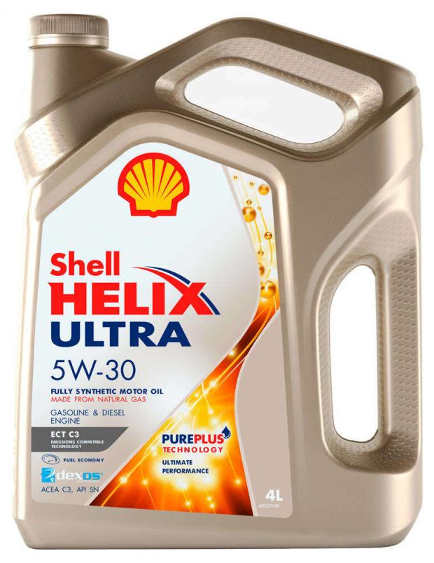 

Масло моторное SHELL Helix Ultra ECT C3 5W30 синтетическое, 4 л