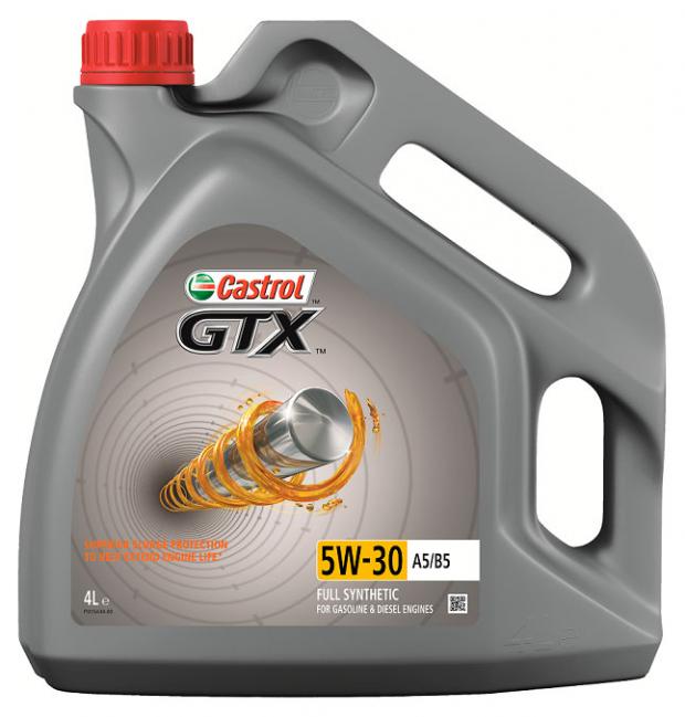 

Масло моторное Castrol GTX 5W30 A5/B5 синтетическое, 4 л