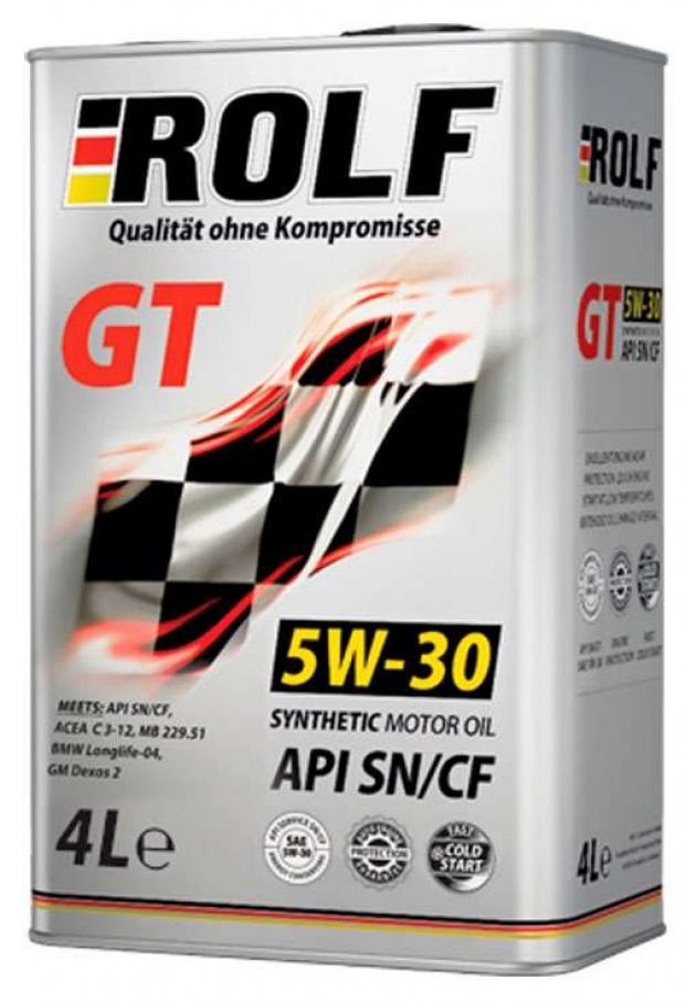Масло моторное Rolf GT SAE 5W30 синтетическое 4 л 1299₽