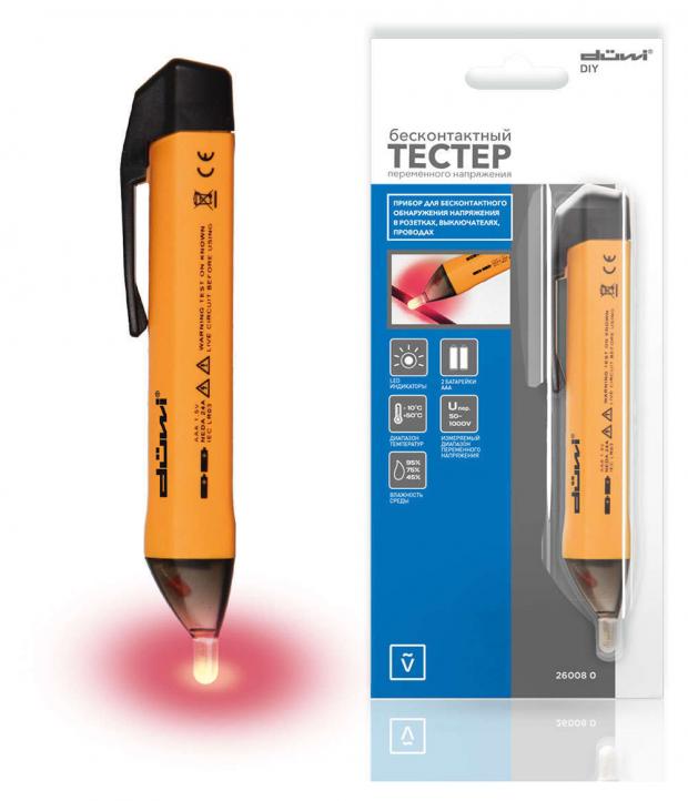 Бесконтактный тестер duwi переменного напряжения 324₽