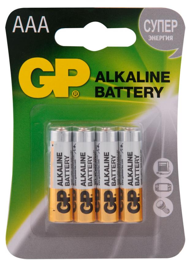 Батарейка GP алкалиновая типоразмера ААА 8 шт 252₽