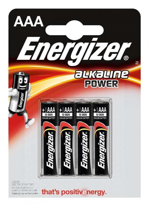 

Батарейка Energizer Alkaline Power алкалиновая типоразмер AAA, 4 шт