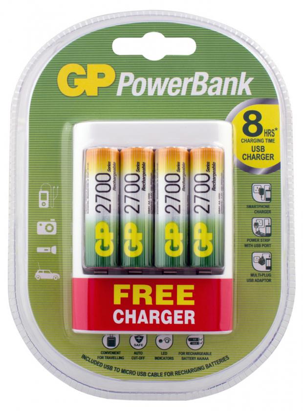 Устройство зарядное GP U411 4ККАА2700 1 шт 1440₽