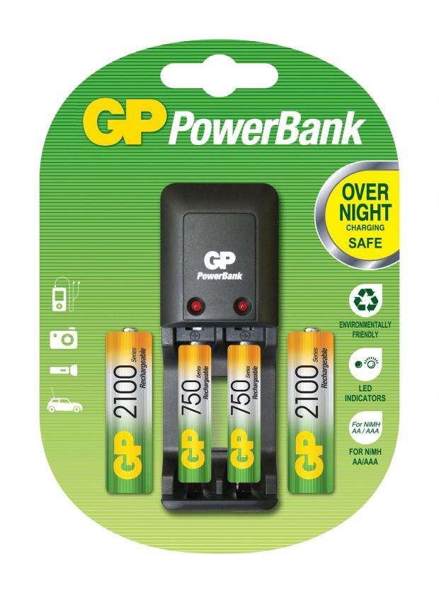 Устройство зарядное GP PowerBank PB330 4 аккумуляторные батареи 2А3А 1064₽