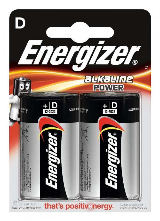 

Батарейка Energizer Alkaline Power LR20 D алкалиновая, 2 шт