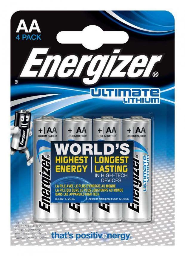 

Батарейка Energizer Ultimate Lithium литиевая типоразмер AA, 4 шт