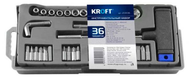 

Набор инструментов KROFT, 36 предметов