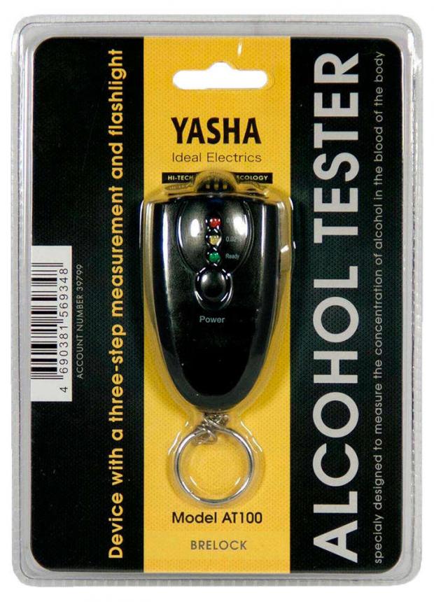 

Алкотестер YASHA АТ100, 0,00-0,05 промилле