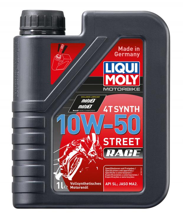 

Масло моторное Liqui Moly синтетическое для 4-тактных мотоциклов 10W50, 1 л