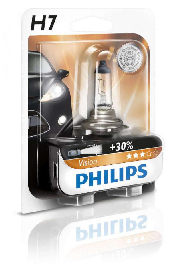 

Лампа галогенная Philips Vision Premium H7 12V- 55W PX26d