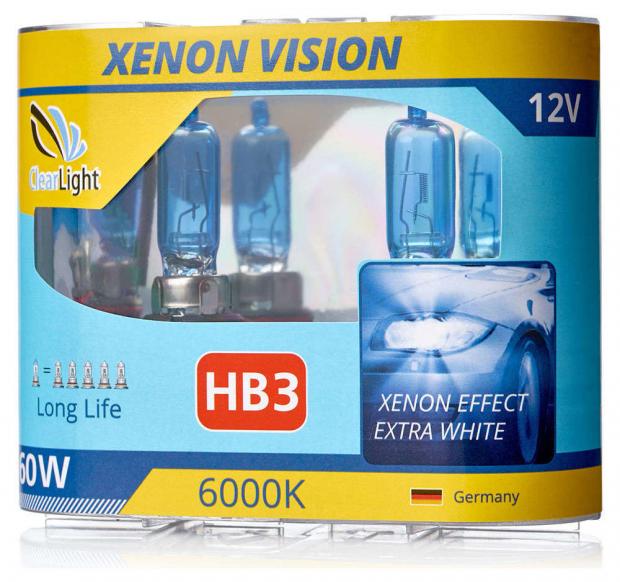 

Лампа галогенная Clearlight HB3 Xenon Vision, 2 шт