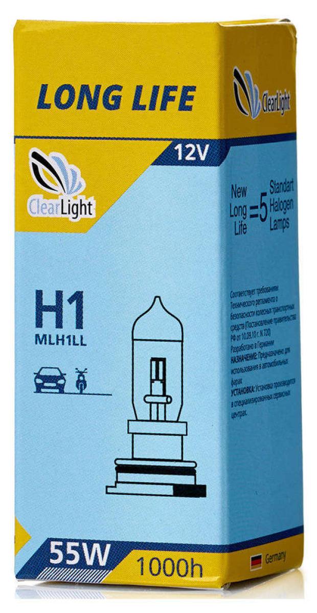 

Лампа галогенная Clearlight H1 Long Life, 1 шт