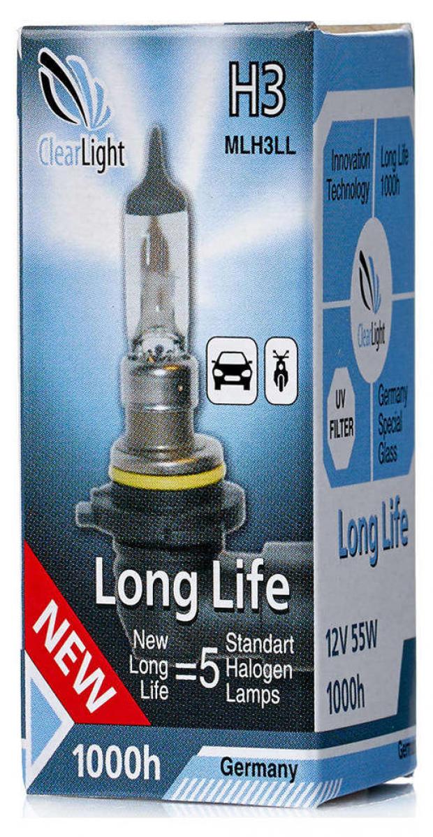 

Лампа галогенная Clearlight H3 Long Life, 1 шт
