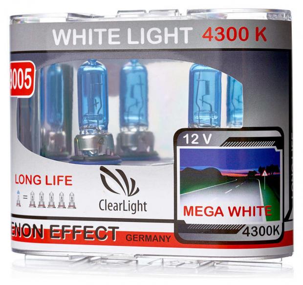 

Лампа галогенная Clearlight HB3 White Light, 2 шт