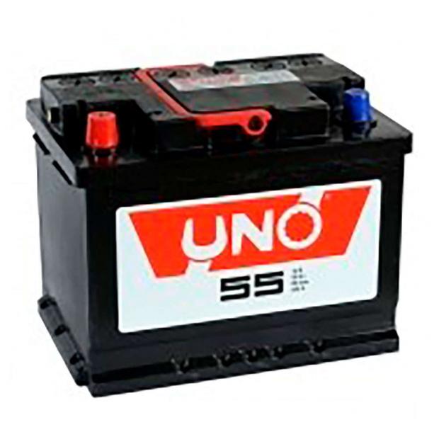 

Аккумулятор автомобильный Uno прямая полярность 55 A/H