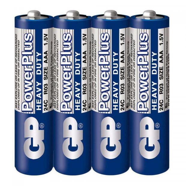 Батарейка GP Power Plus R03 AAA 4 шт 54₽