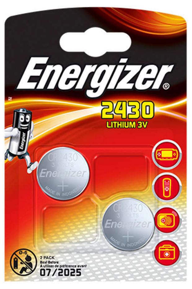 

Батарейка литиевая Energizer CR2430, 2 шт