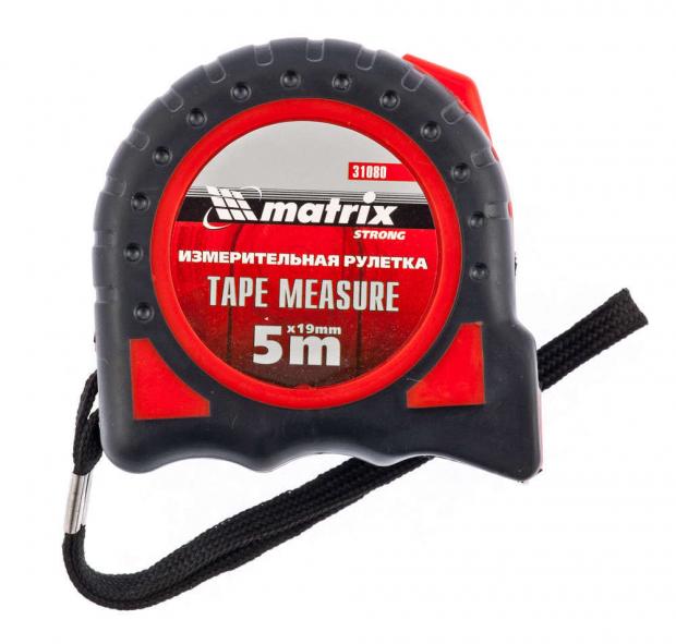 Рулетка Matrix Strong обрезиненный корпус 19 мм 5 м 166₽