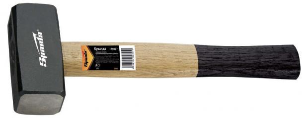 Кувалда Sparta кованая головка деревянная двухцветная рукоятка 1000 г 334₽