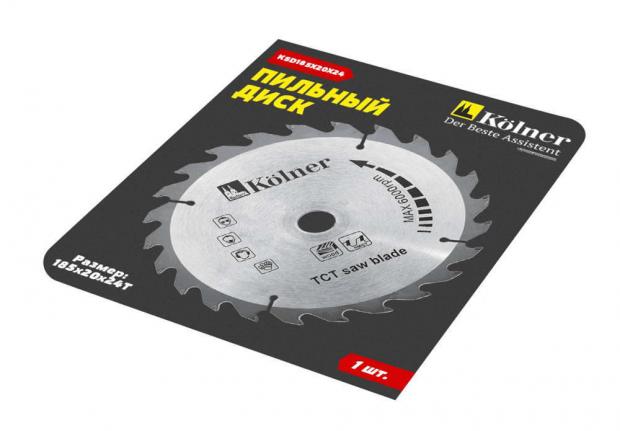 

Диск пильный Kolner KSD 185x20x24T