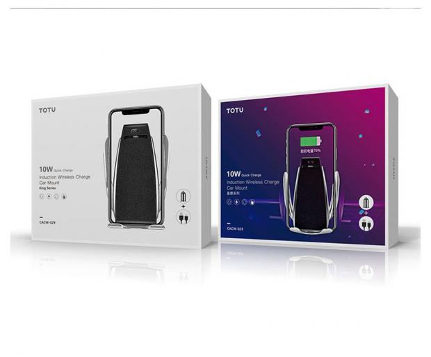 

Держатель автомобильный с функцией беспроводной зарядки + USB кабель