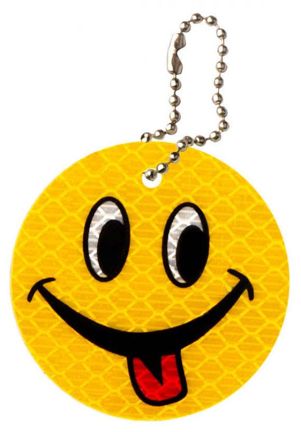 

Брелок Смайл световозвращающий