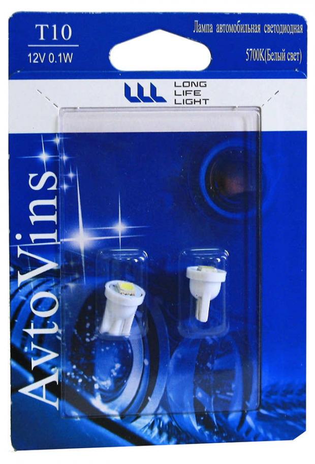 

Светодиод Avtovins 12V T10 1SMD габаритные огни, 2 шт