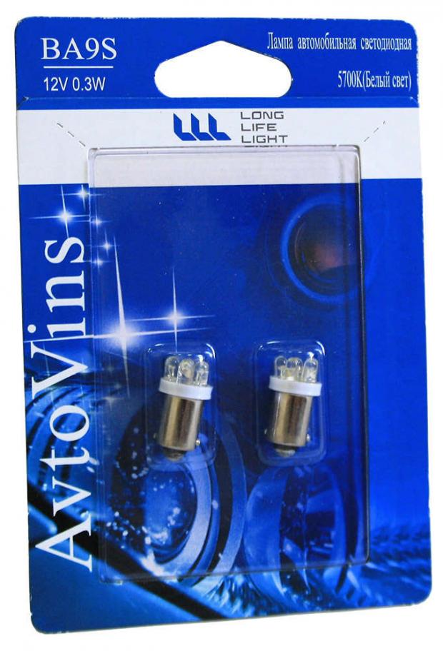 

Светодиод Avtovins 12V BA9S-6LED габаритные огни, 2 шт