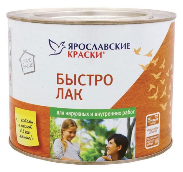 

Лак «Ярославские Краски» Быстролак бесцветный, 1,7 кг