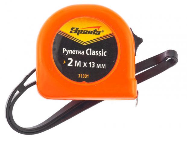 Рулетка Sparta Classic пластиковый корпус 2 м x 13 мм 55₽