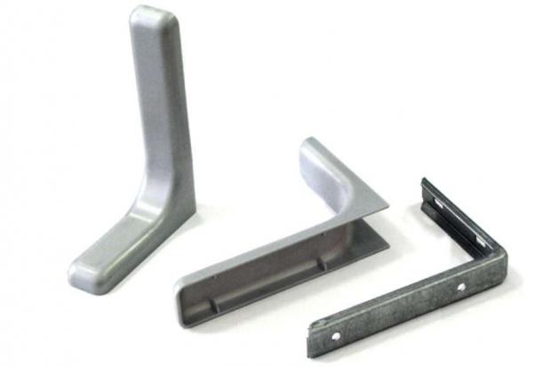 

Консоль крепежная черная PePo, 2х10х12.5 см