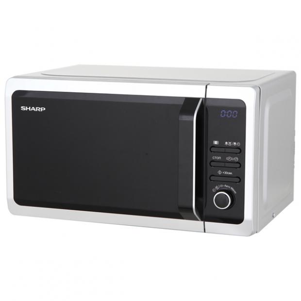 

Микроволновая печь соло Sharp R2852RW серебряная