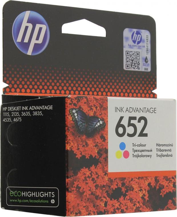 

Картридж HP 652 F6V24AE