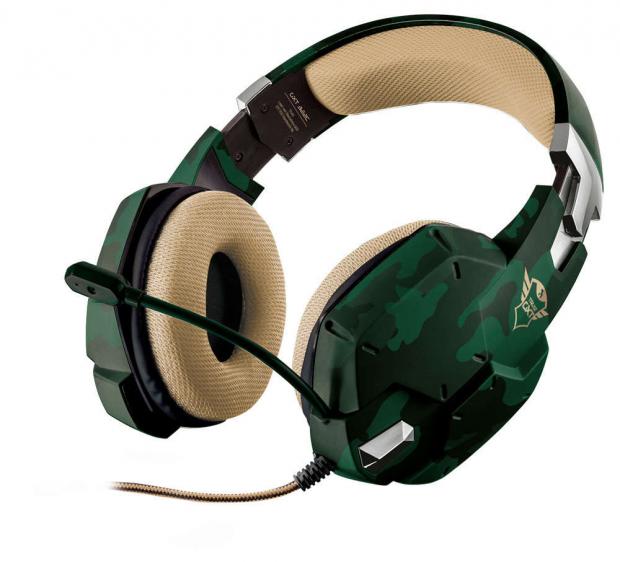 

Гарнитура проводная Trust GXT 322C Gaming Headset зеленый камуфляж