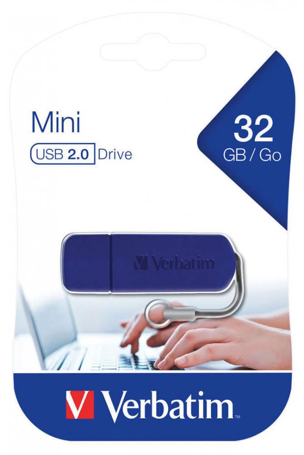 

USB-накопитель Verbatim Mini USB 2,0 32 Гб синий