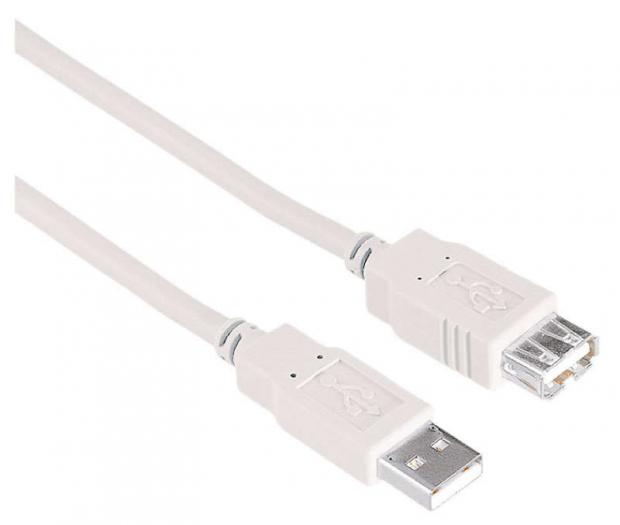 

Кабель Qilive USB2,0 АM-АF белый, 1,8 м