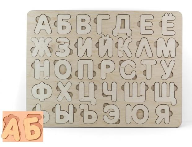 

Пазл «Десятое Королевство» Алфавит деревянный, 40х30 см