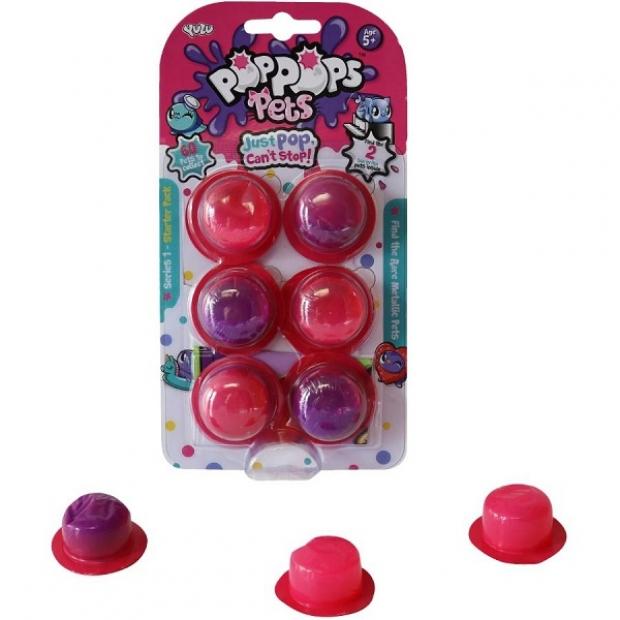 

Набор игровой PopPops Pets Питомцы со слаймом, 6 штук