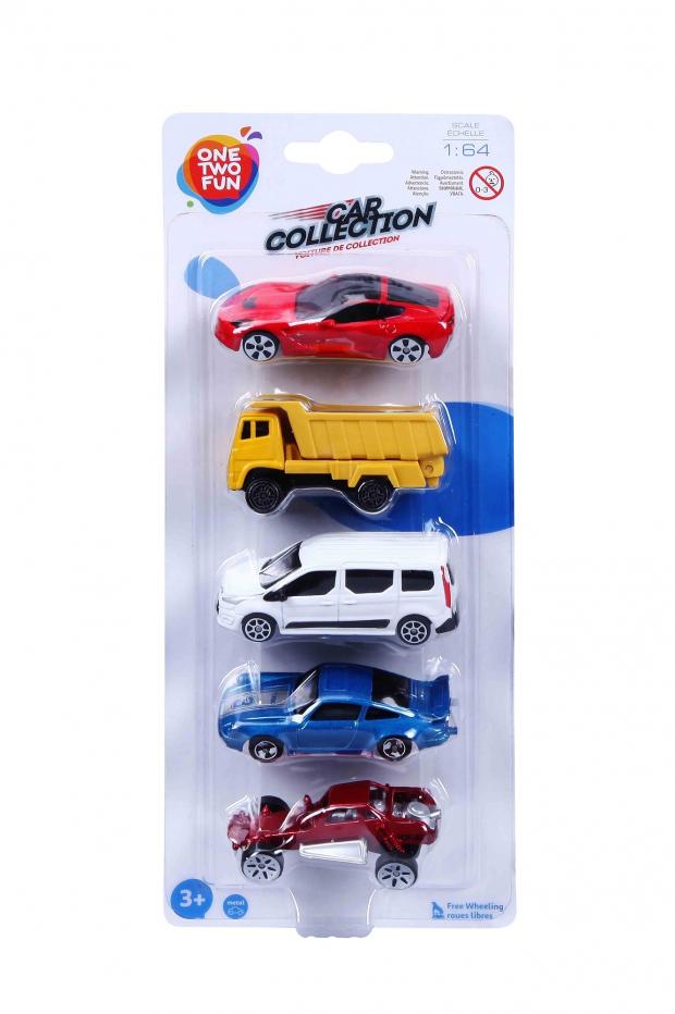 

Набор машинок ONE TWO FUN 1:64, 5 шт