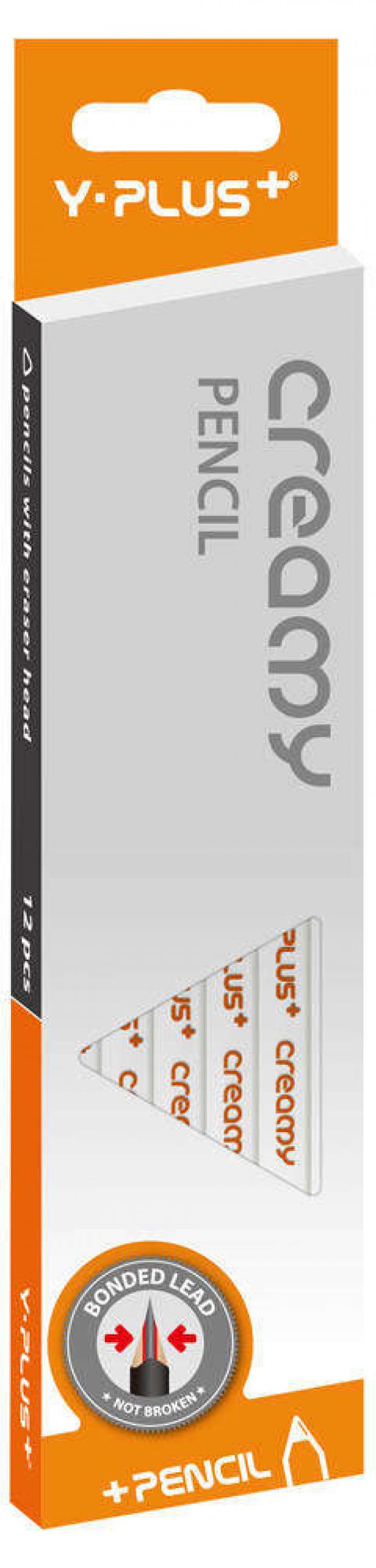 Карандаш Y-Plus Creamy чернографитный треугольный НВ 1 шт 14₽