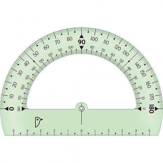 

Транспортир АШАН 180°, 12 см