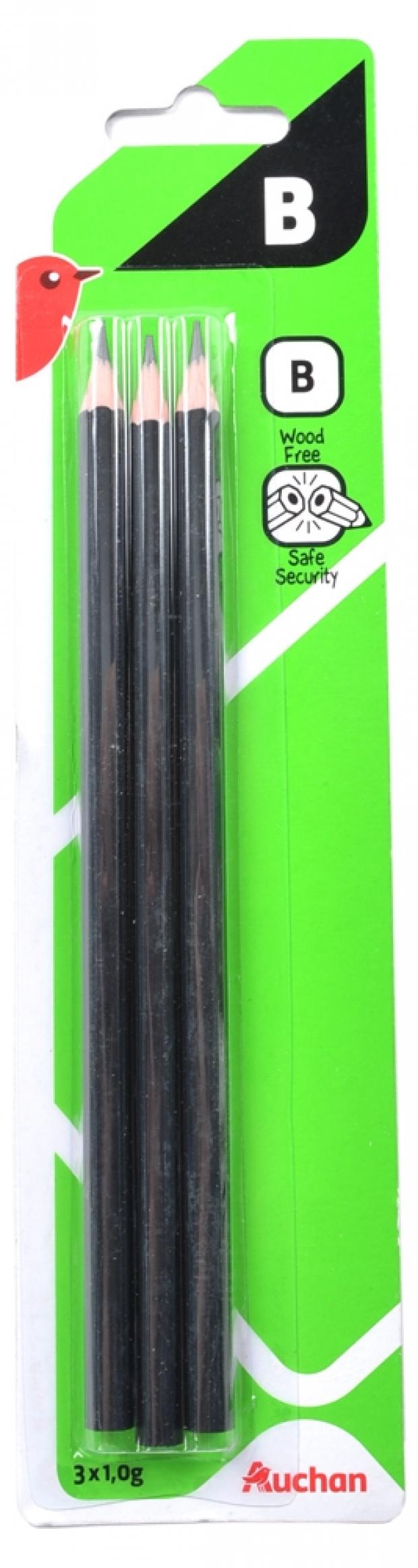 Набор чернографитных карандашей АШАН 3 шт 25₽