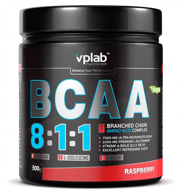 

Комплекс аминокислотный VPlab BCAA 8:1:1 малина, 300 г