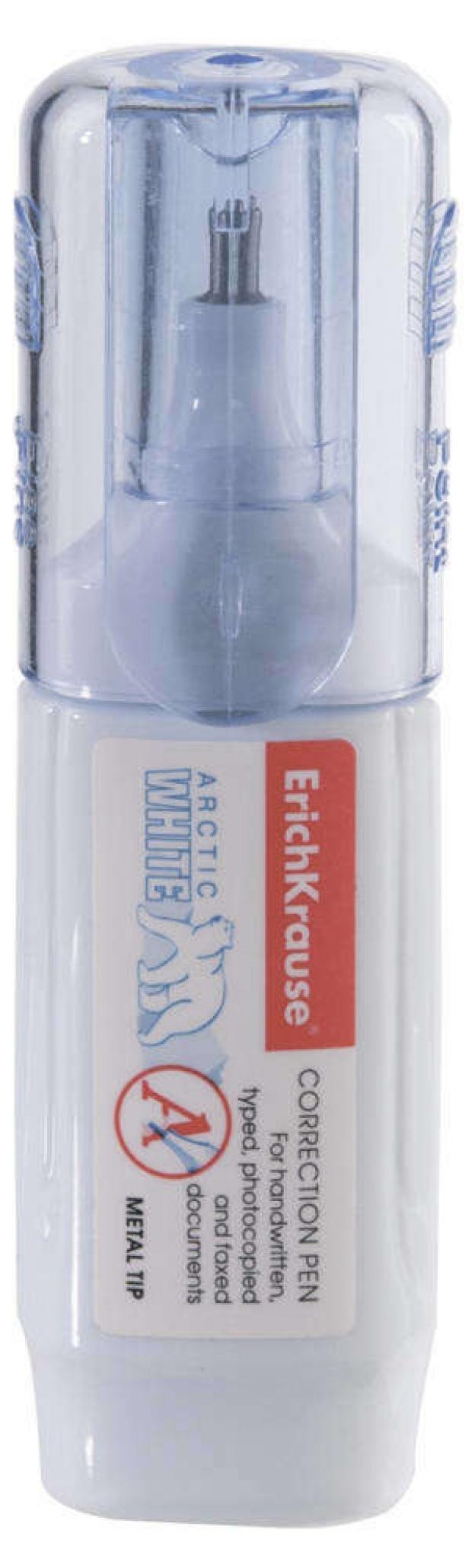 Ручка корректирующая Erich Krause Arctic white 8 мл 90₽