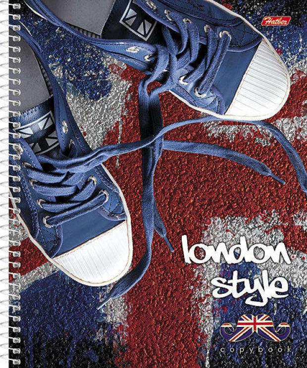 Тетрадь общая Hatber London Style в клетку А5 100 л 66₽